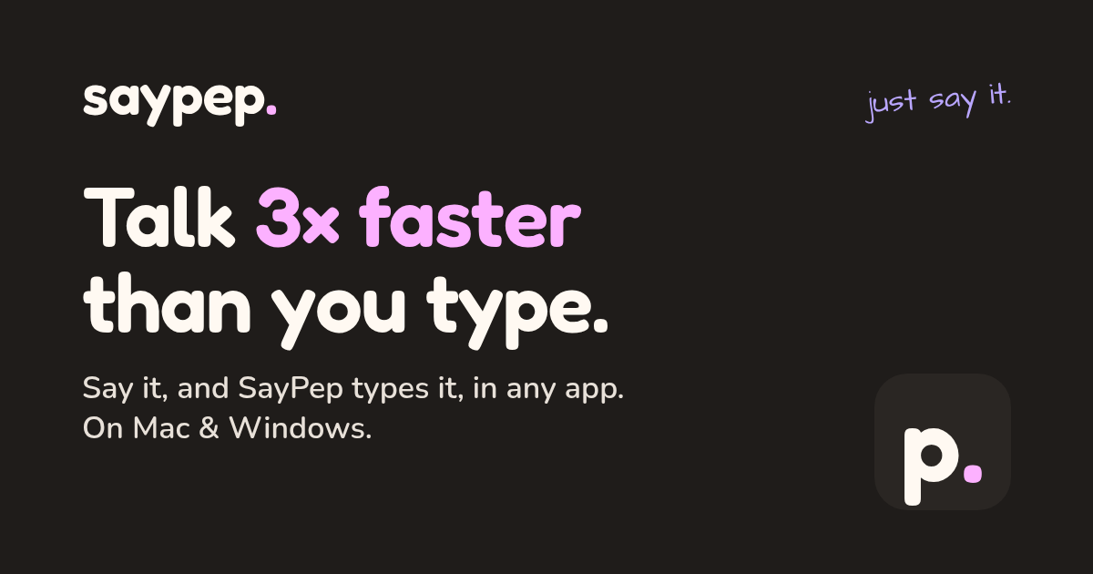Download for Windows · SayPep